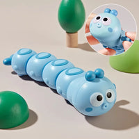Cartoon Clockwork Caterpillar Crawling Toy | Parent-Child Interactive Wind Up Toy for Kids