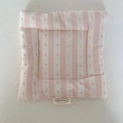 Korean Cotton Coaster Key Storage Jewellery Mat Double-sided Thickened Fabric Sweet Drawstring Portable Accessories  Cafe