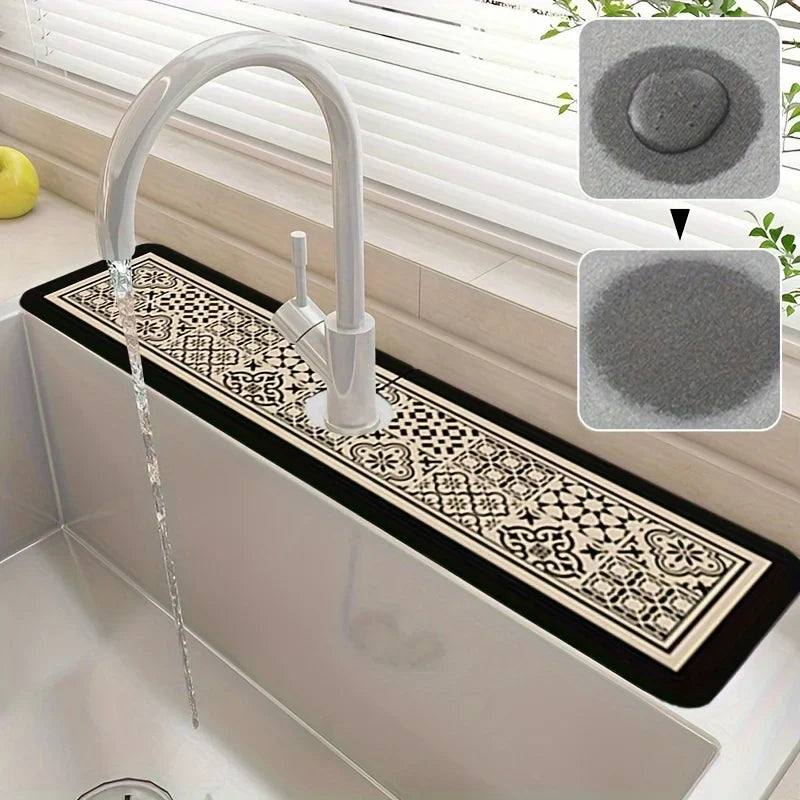 Diatom Mud Sink & Faucet Mat