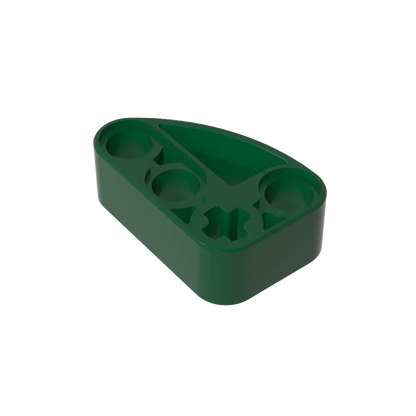 Gobricks GDS-2016 Technical Beam 2 x 3 L-Shape with Quarter Ellipse Thick | Building Blocks Toy Compatible with Lego 71708