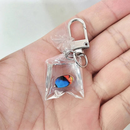 Creative Simulation Goldfish Keychain | Transparent Carp Pendant for Backpack
