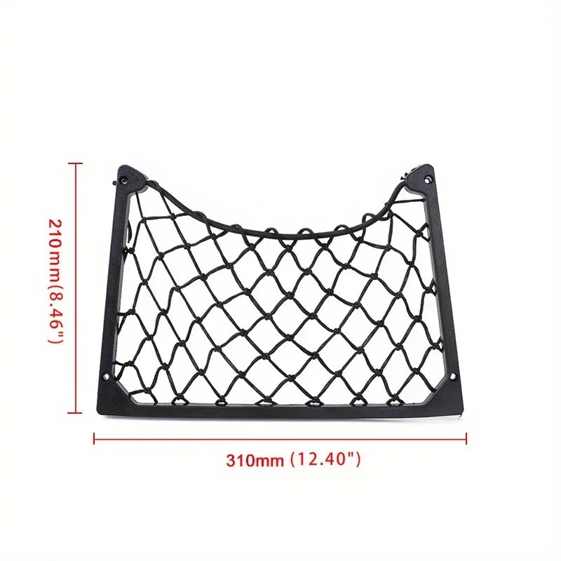 1 étagère de rangement grand format en filet élastique – Filet organisateur de magazines de voiture pour véhicules, camping-cars et bateaux