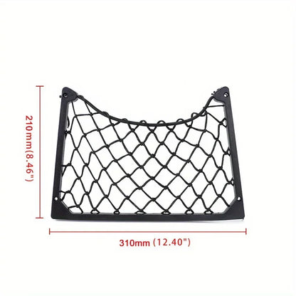 1 étagère de rangement grand format en filet élastique – Filet organisateur de magazines de voiture pour véhicules, camping-cars et bateaux