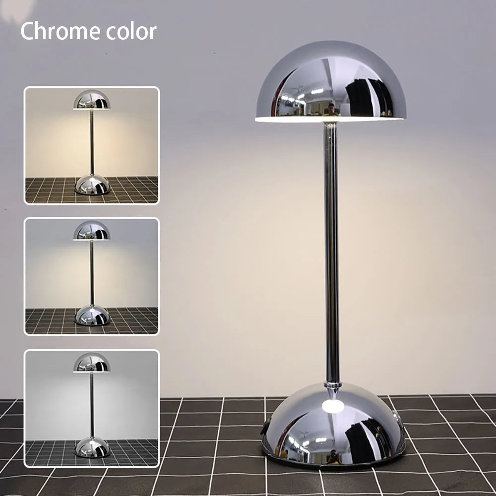 LED Touch Table Lamp 3-Color USB Charging Night Light Desk Lamp for Bar Room