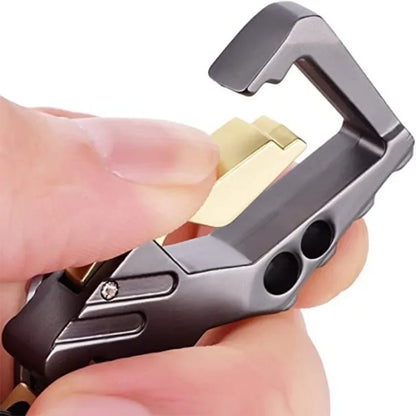 Heavy Duty Keychain Bottle Opener Carabiner | Metal Key Ring for Men and Women