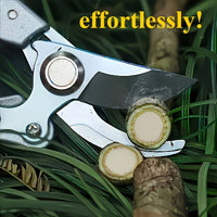 This gardening shear is super easy to use! A good helper for gardening, worry-free and practical gardening hinge and gardening