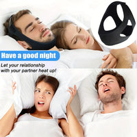 Neoprene Anti Snoring Chin Strap | Stop Snoring Jaw Belt Sleep Aid