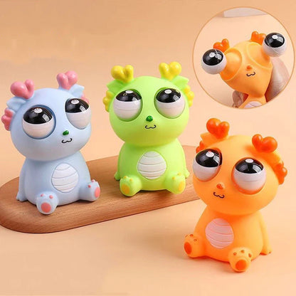 Jouet Dinosaure Dragon Oculaire Compressible | Jouet Animal Anti-Stress Amusant