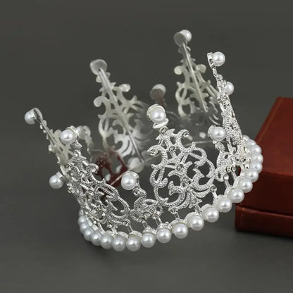 Rhinestone Crown Baking Cake Topper Headwear Decoration Children's Hair Accessories Princess Wedding Birthday Party Supplies New