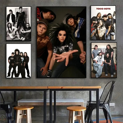 T-Tokio Hotel Poster Affiches HD Décoration Maison Chambre Bar Café Art Peinture Murale Photo