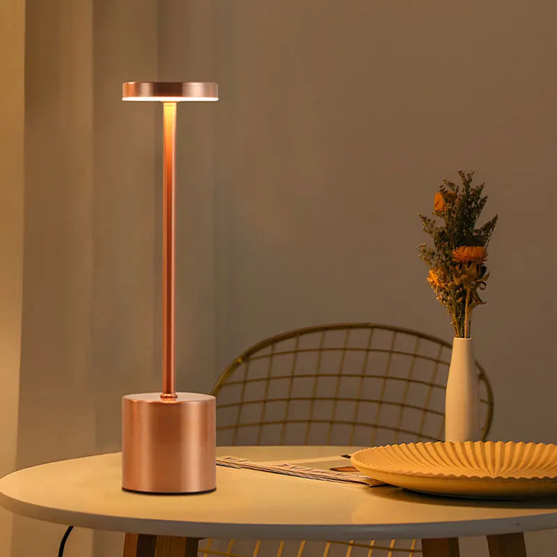 Cordless LED Table Lamp Dimmable Touch Night Light for Bar Restaurant Ambient Decor