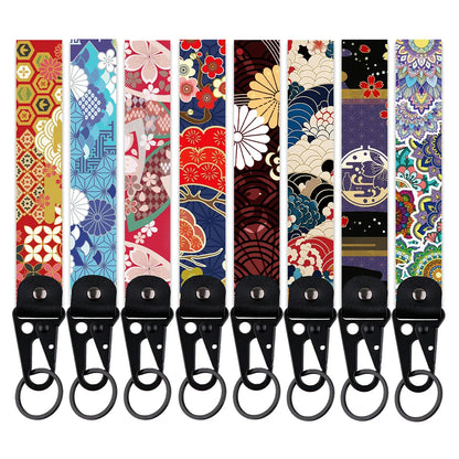 Datura Flower Keychain | Artistic Car Key Ring for Men and Women