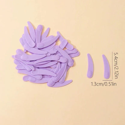 Plastic Face Cream Spoon Set | 50-Pack Crescent Spoons for Skincare