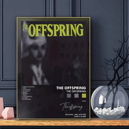 Affiche de musique rock du groupe The OffspringS, impression d'art mural HD adhésive, imperméable, pour salon, chambre à coucher, bar, décoration esthétique.