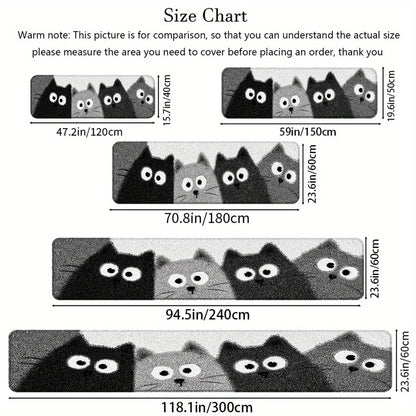 VIKAMA Cartoon 4 Kittens Carpet Bathtub Floor Mat Soft Doormat Kitchen Rug Winter Soft Living Room Carpet Rug For Bedroom Home D