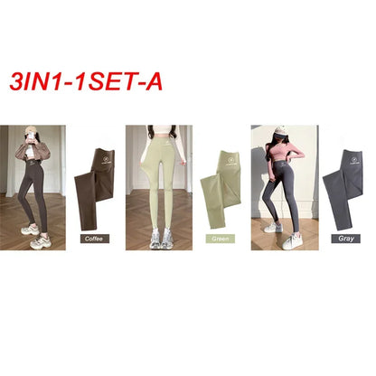 M-XL Shark pants women wear spring  autumn winter thin high-waisted belly lift hip yoga tights small feet black leggings