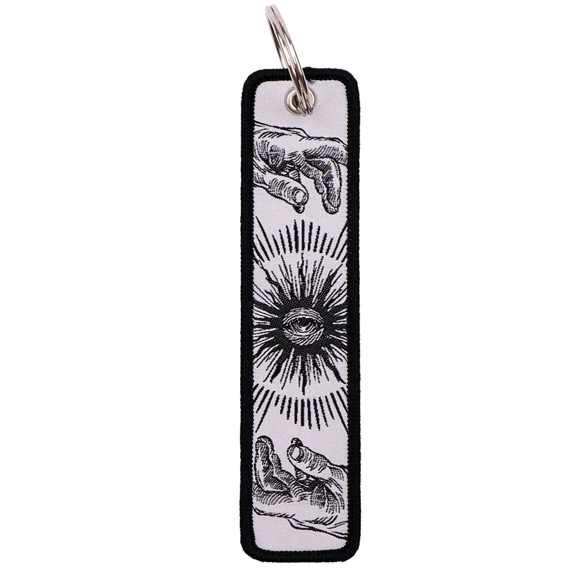 Spanish Quotes Embroidery Key Tag | Motorcycle Keychain for Men