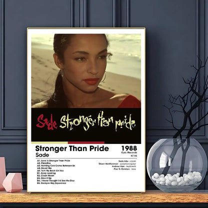 Singer S-SADE Poster HD Art Sticky Wall Waterproof Home Living Room Bar Decoration