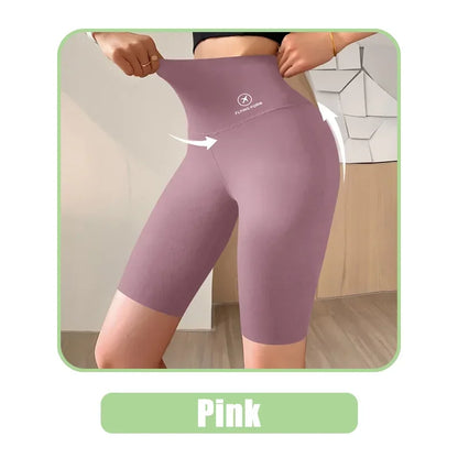 Pantalones Cortos Deportivos de Mujer M-XL Nuevos de Ciclismo Jogging Fitness Cintura Alta Push Up Pantalones Cortos de Gimnasio Mallas Ropa de Yoga