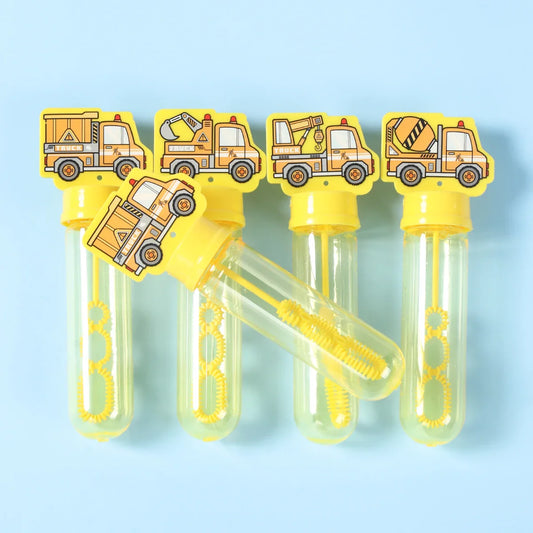 Engineering Vehicle Bubble Tube Soap Bottle Construction Birthday Party Decor Kids Favors Toys for Guests Gifts Baby Shower
