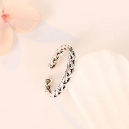 925 Sterling Silver Zircon Adjustable Ring | Women's Cocktail Jewelry