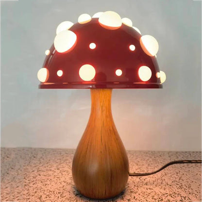 Amanita | Mushroom LED Lamp with Warm Light | USB Desk Night Light for Cozy Bedroom Decor