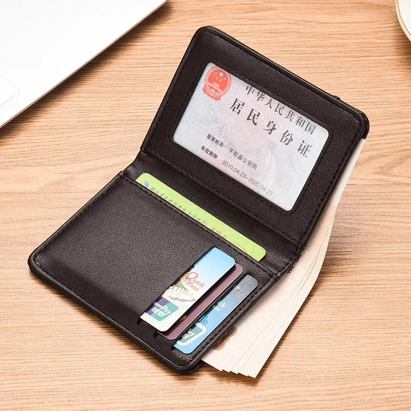 Ultra Thin Vertical Wallet for Men | Minimalist Soft Card Holder