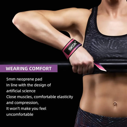 Adjustable Weightlifting Wrist Straps | Non-Slip Gym Lifting Support Bands