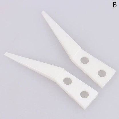 Anti-static Ceramic Tweezers Set | 2pcs Straight and Curved Tip for Electronics Repair