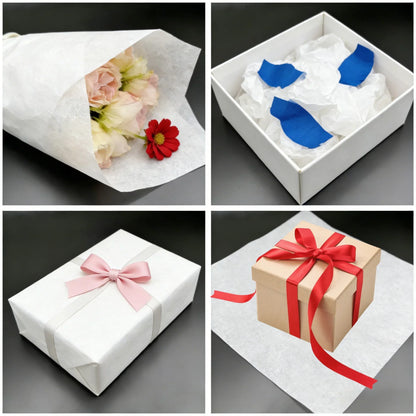 30-Piece White Tissue Paper Gift Wrap | Party & Valentine's Day Wrapping Sheets