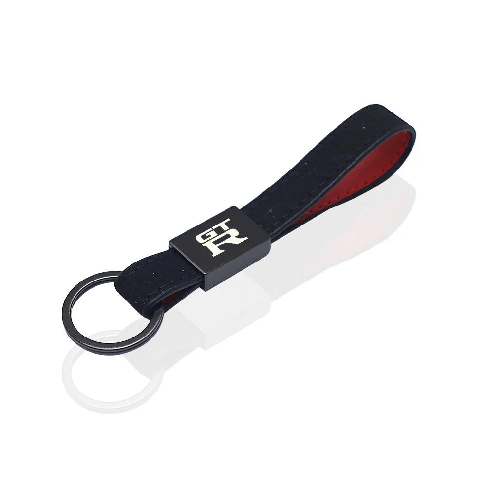 Nissan GT-R Keychain | Premium Leather Car Key Ring for R35 Enthusiasts
