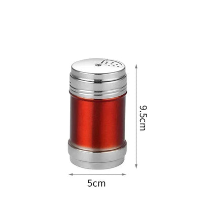 Pot à épices en acier inoxydable | Salière et poivrière rotatives pour barbecue et cuisine