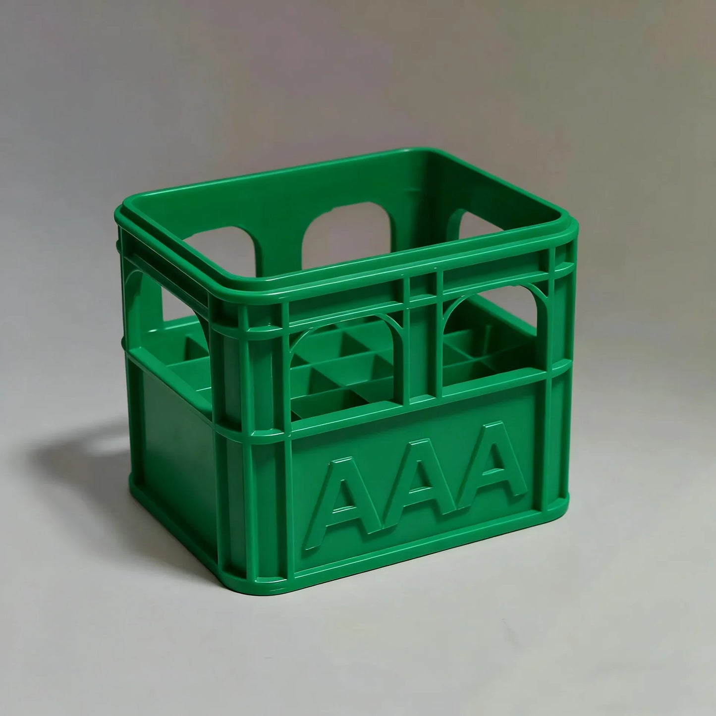 3D Printed Beer Crate Style Stackable Battery Storage Box | AA AAA 18650 21700 9V Organizer