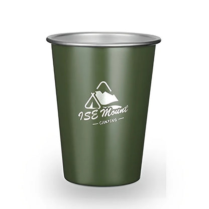 350ml Stainless Steel Beer Mug | Collapsible Outdoor Camping Cup