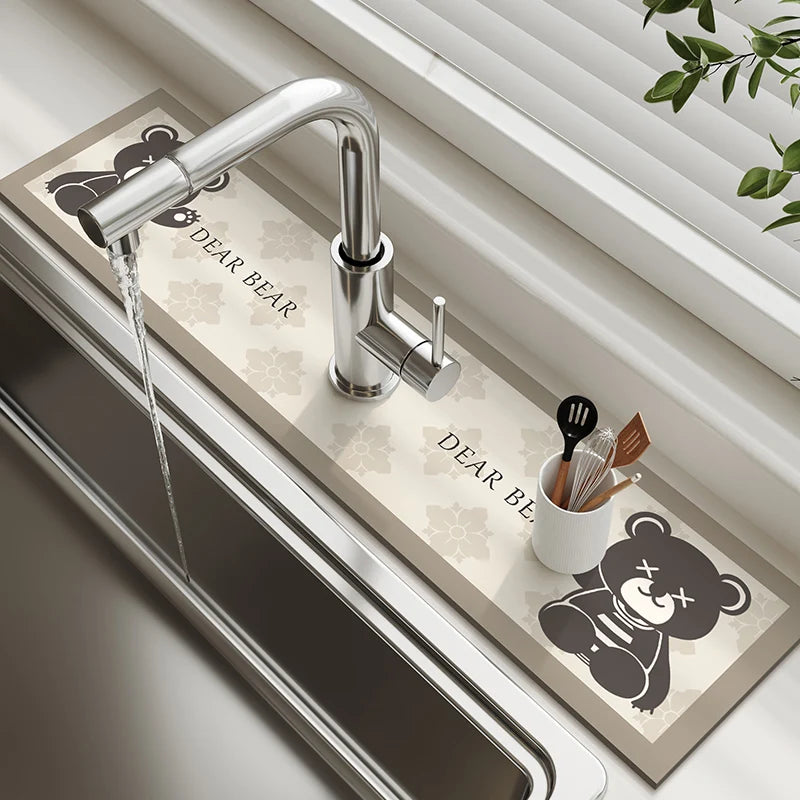 Diatom Mud Sink & Faucet Mat