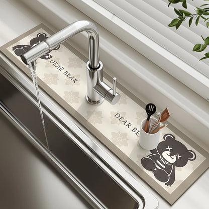 Diatom Mud Sink & Faucet Mat