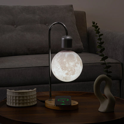 Floating Moon Lamp Magnetic Levitating LED Night Light Zero Gravity Desk Decor