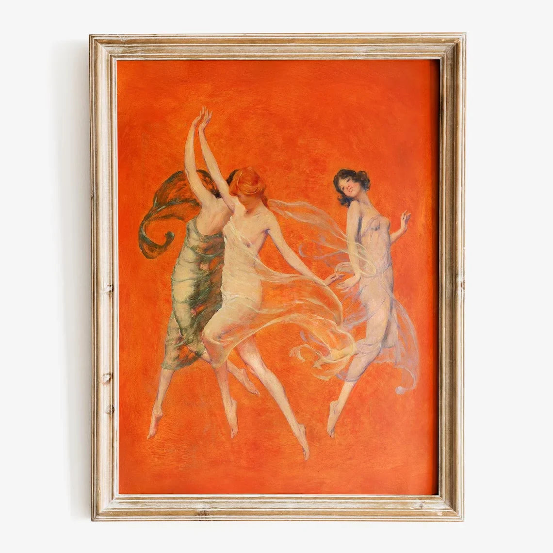 Warren B. Davis - Estampe "La danse des trois muses", estampe d'art de qualité musée