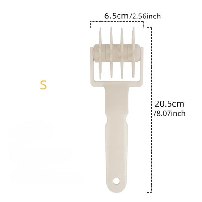 Pizza Dough Docker Roller | 3-Size Plastic Pastry Perforator for Even Baking