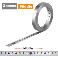 Self-Adhesive Stainless Steel Measuring Tape | 12mm Wide Workbench Ruler
