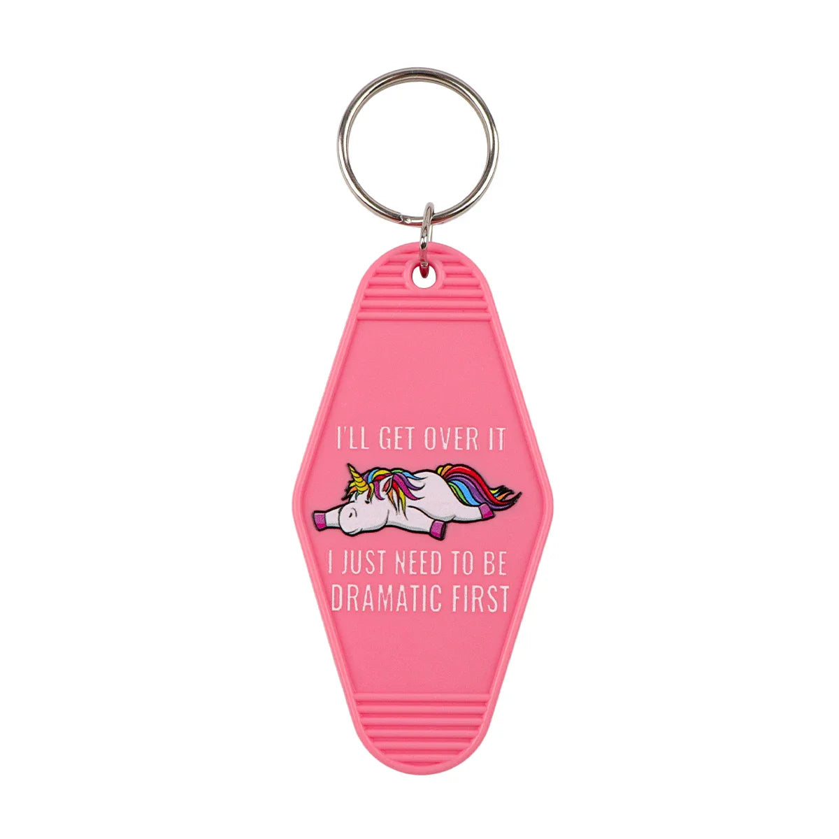 Plastic Key Chain for Keys | Pink Rhombic Key Tag Gift