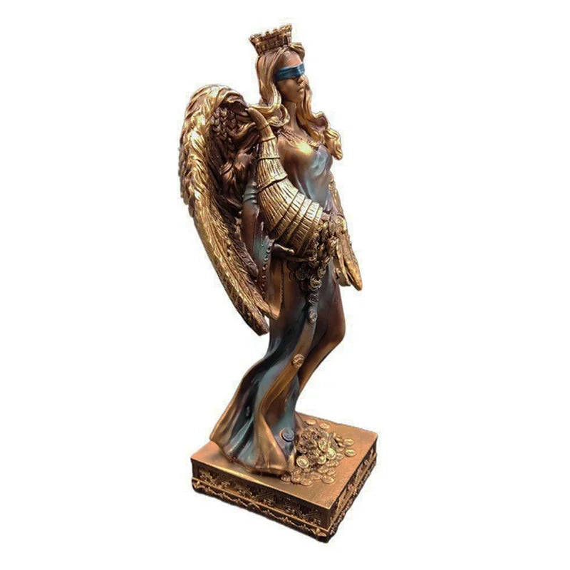 Nouvelle Déesse Grecque de la Richesse Résine Artisanale Statue Cadeau Caisse Bureau Décoration Ornement Accessoires de Décoration Intérieure