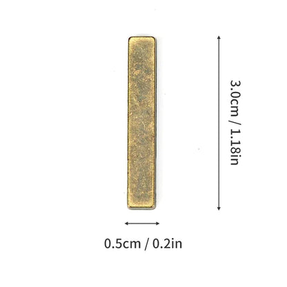Metal Self Adhesive House Number English Alphabet Letters for Apartment Room Door Plate Table Mailbox Number Stickers 3*2cm