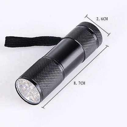 UV Flashlight 395nm Black Light Torch | Mini UV Light for Resin Curing and Pet Stain Detection