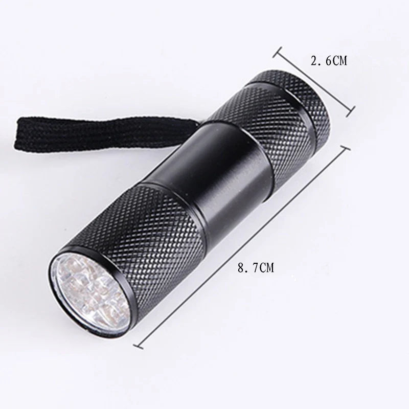 UV Flashlight 395nm Black Light | Mini UV Torch for Resin Curing and Stain Detection