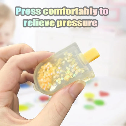 Cute Kawaii Squishy Fidget Toy Ice Cream Cube | Stress Relief Sensory Toy for Anxiety ADHD Kids Adults