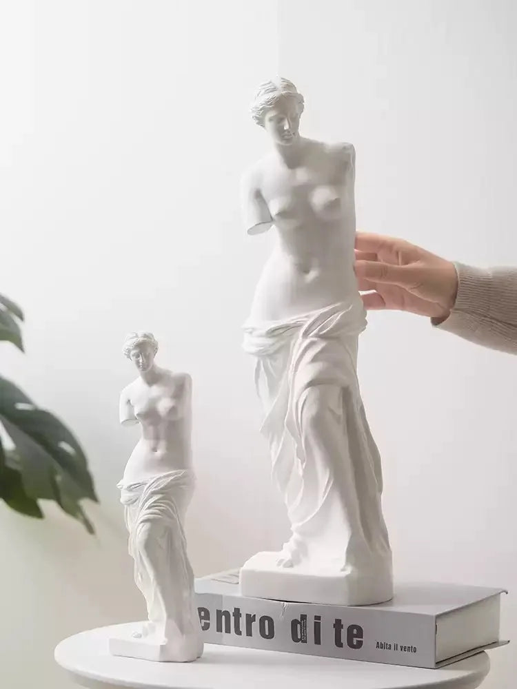 Estatua de mitología griega de resina, Estatua de Venus de Milo, Escultura de Afrodita, Estatuilla de diosa, decoración artís