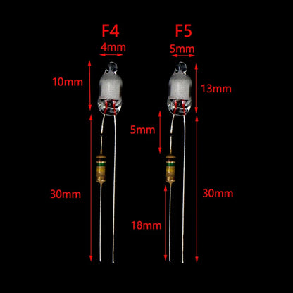 Neon Indicator Light Bulbs 10-Pack | 220V with Built-In Resistor