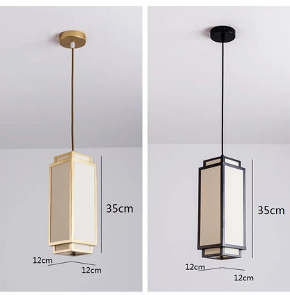 Nouveaux pendentifs chinois pour salon, salle à manger, allée, entrée, luminaires en tissu pour plafonnier moderne