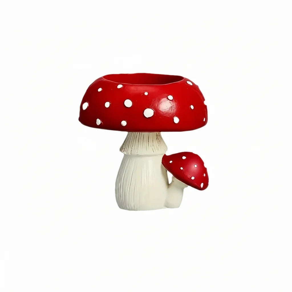 Small Mushroom Candle Holder Decorative Tea Light Home Ornament Craft Decoration